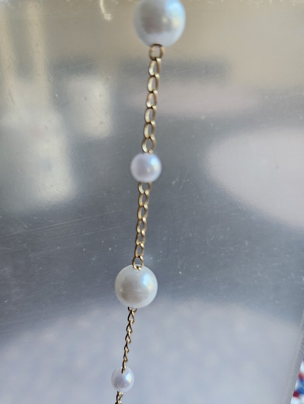 NEW ☆ Dainty Pearl Necklace, PRETTY! - Picture 2 of 2